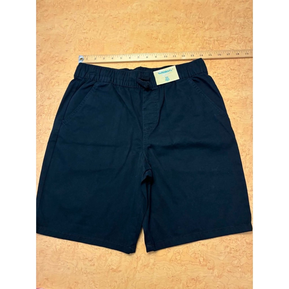 Thereabouts Boys Husky 14/16 Black Pull On Shorts Elastic‎ Waist Casual Uniform